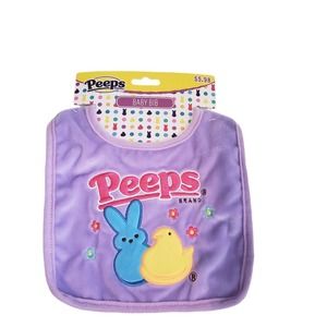 Peeps Purple Easter Baby Bib New w Tag